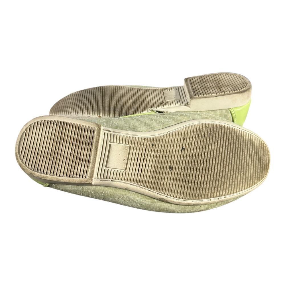 Montique International Loafers Men’s Size 10 Green Canvas Leather Trim Slip-On - Picture 8 of 8